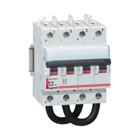 Disjoncteur modulaire courant continu DX³ 800V 16A 4 modules LEGRAND 414428