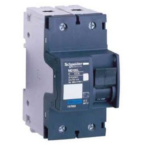 Disjoncteur modulaire Multi 9 NG125L 2 pôles 10 A courbe C - 18788