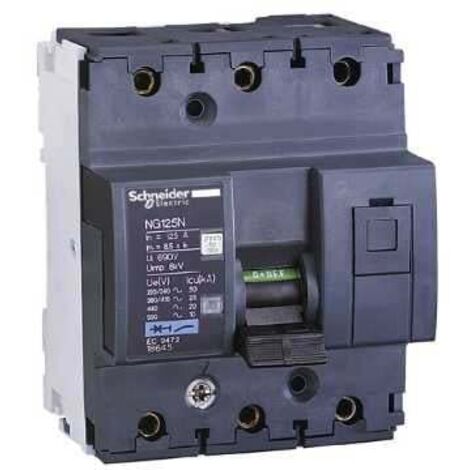 Disjoncteur modulaire Multi 9 - NG125N - 3 pôles - 10 A - courbe C - 18632