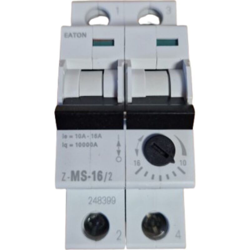 Z-MS-16/2 interrupteur de protection moteur z-ms, 2P, 10,0 a - 16,0 a 248399 - Eaton