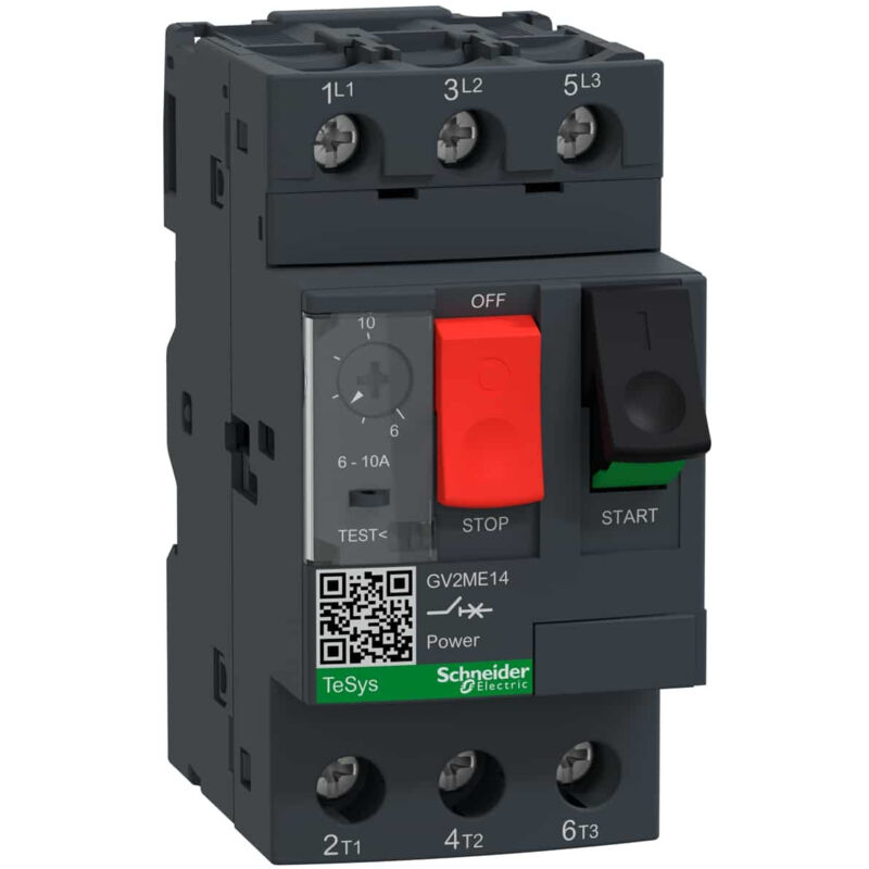 Schneider Electric - Gv2me14 - Disjoncteur Moteur Schneider Gv2me - 6 à 10a - 3p 3d - Déclencheur Magnéto-thermique Schneider Electric - Gv2me14 - Disjoncteur Moteur Schneider Gv2me - 6 à 10a - 3p 3d - Déclencheur Magnéto-thermique