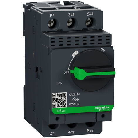 Disjoncteur moteur GV2L 10 A 3P 3d déclencheur magnétique - GV2L14