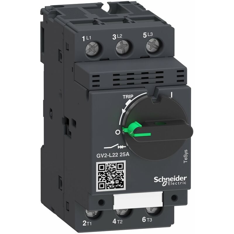 Schneider Electric - Disjoncteur moteur GV2L 25 a 3P 3d déclencheur magnétique - GV2L22