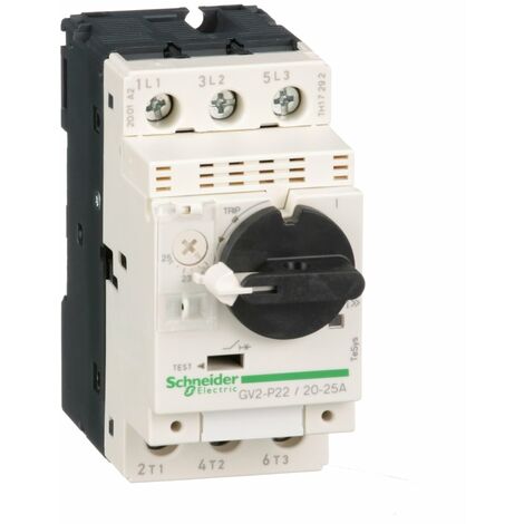 Disjoncteur moteur GV2P 20 à 25 A 3P 3d déclencheur magnétothermique - GV2P22