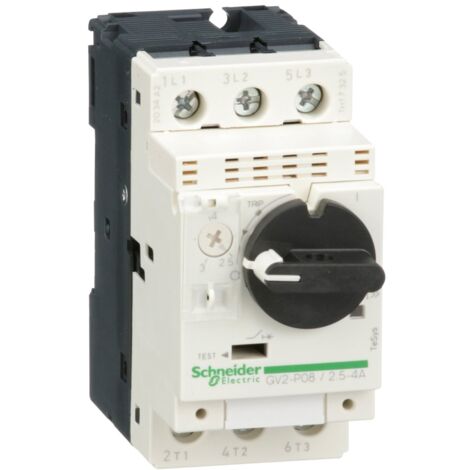 Disjoncteur moteur GV2P 2,5 à 4 A 3P 3d déclencheur magnétothermique - GV2P08