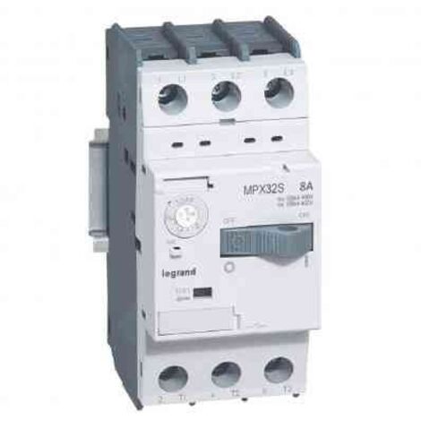 Disjoncteur moteur magnétothermique MPX³32S - 0,63A à 10A - 50kA ou 100kA en 415V - plage de réglage thermique disjoncteur - Disjoncteur 5A à 8A - 100kA en 415V