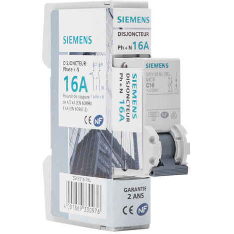 Disjoncteur PH 16A SIEMENS - SIEMENS