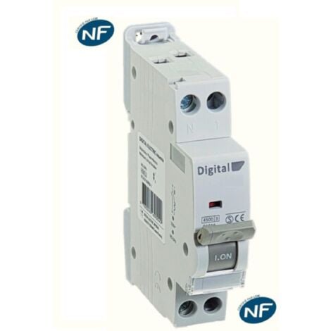 Digital Electric - Disjoncteur 2A Ph/N C4.5kA - Réf : 01002