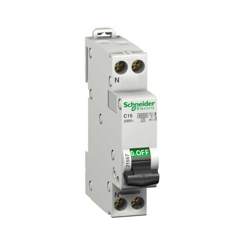 Schneider Electric - Disjoncteur magnéto-thermique Schneider 1 module 1P+N 20A