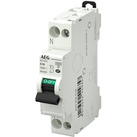 Disjoncteur phase+neutre 32a  - AEG