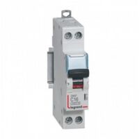 Disjoncteur Phase+Neutre 4500 6kA arrivée et sortie vis-16A courbe C - Legrand