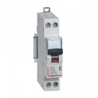 Disjoncteur Phase+Neutre 4500 6kA arrivée et sortie vis - Courbe C - 16A - Legrand