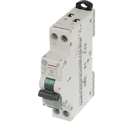 GENERAL ELECTRIC 25A 1P+N courbe C 4.5kA bornes vis Unibis GE POWER 692724