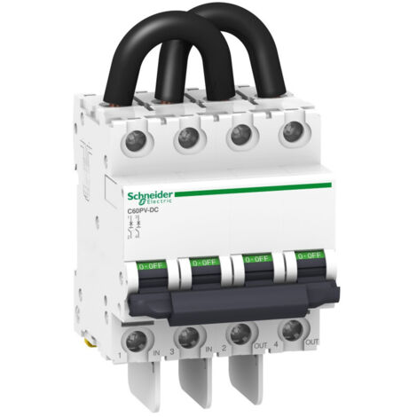 Disjoncteur photovoltaïque C60PV-DC 800VDC 15A 2P (A9N61659)
