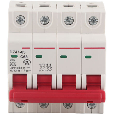 Disjoncteur Photovoltaïque DC 4P 63A DZ47-63-4P - Interrupteur de Protection