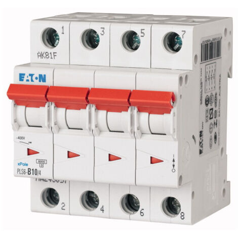 Disjoncteur PLS 4X10A 6kA courbe C (000243083)