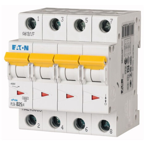 Disjoncteur PLS 4X25A 6kA courbe C (000243089)