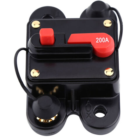 Disjoncteur pratique DC12V pour fusible de réinitialisation audio stéréo de vélo de bateau marin de voiture (200A)