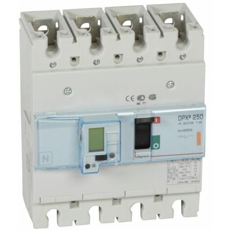 DISJONCTEUR PUISSANCE DPX³ 250 ÉLECTRONIQUE 25 KA 4P 250 A LEGRAND 420319