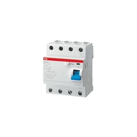 Disjoncteur pur 4 pôles Type AC 25A 30mA ABB F427812