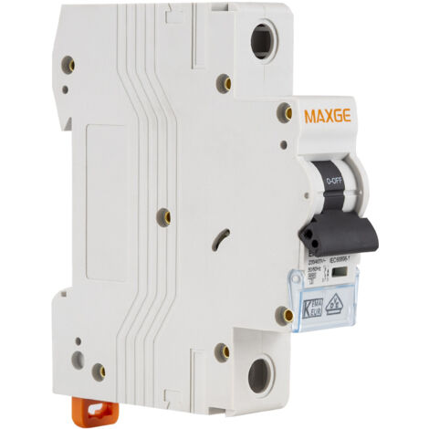 Disjoncteur Résidentiel 1P-6kA 6-40A Courbe C MAXGE  10 A