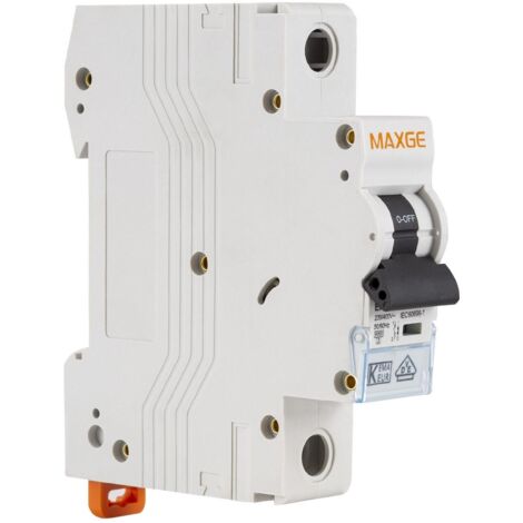 Disjoncteur Résidentiel 1P-6kA 6-40A Courbe C MAXGE  16 A