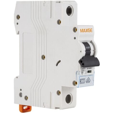 Disjoncteur Résidentiel 1P-6kA 6-40A Courbe C MAXGE  32 A