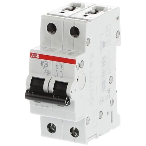 Disjoncteur S200 2P B 20 6kA  - ABB2CDS252001R0205