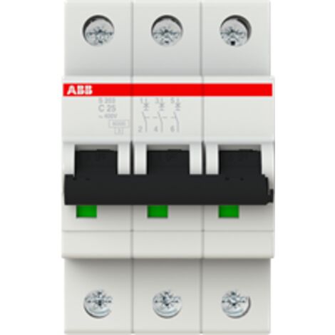 Disjoncteur S200 3P C 25 6kA - ABB2CDS253001R0254