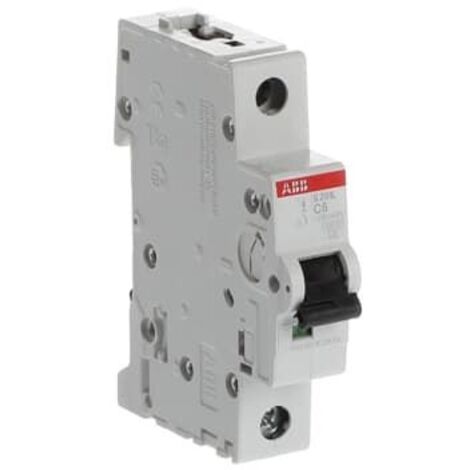 Disjoncteur S201L 1P 6A Courbe C Raccordement à vis - 6KA (1Module) 2CDS241701R0064 ABB 350133