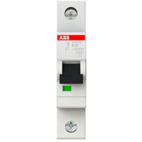Disjoncteur S201M 1P 32A Courbe B Raccordement à vis - 15KA (1Module) 2CDS271001R0325 ABB 354116