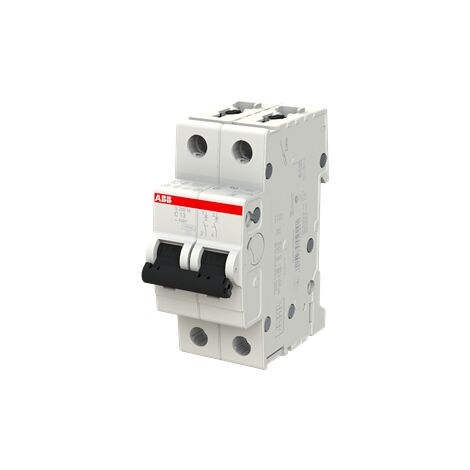 DISJONCTEUR S202M 2P 13A COURBE C RACCORDEMENT A VIS - 15KA (2MODULES) 2CDS272001R0134 ABB 2CDS272001R0134