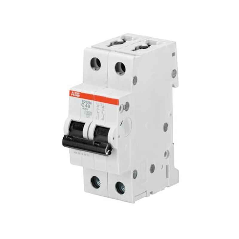 Disjoncteur S202M 2P 2A Courbe z Raccordement à vis - 15KA (2 modules) - 2CDS272001R0278