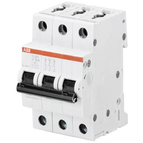 Disjoncteur S203 3P 16A Courbe Z Raccordement à vis - 10KA (3Modules) 2CDS253001R0468 ABB 353313