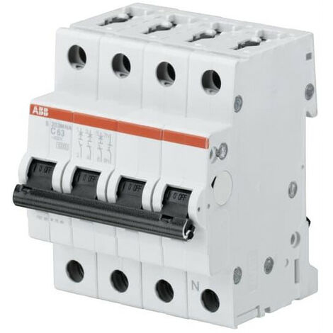 Disjoncteur S203M 3P+Neutre à droite-CBE D 20A -Icn. 10kA / Icu. 15kA 2CDS273103R0201 ABB A966342