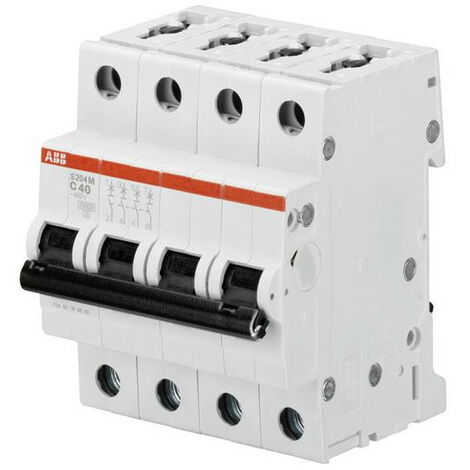 Disjoncteur S204M 4P 16A Courbe B Raccordement à vis - 15KA (4Modules) 2CDS274001R0165 ABB 354413