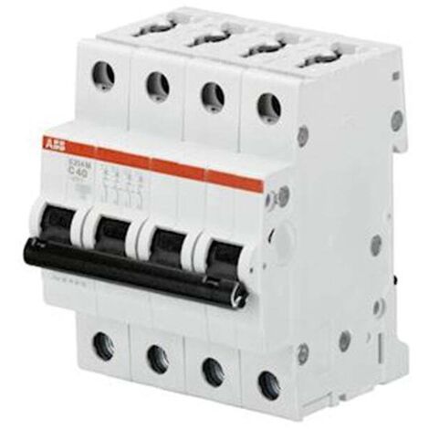 Disjoncteur S204M 4P 4A Courbe C Raccordement à vis - 15KA (4 modules) - 2CDS274001R0044