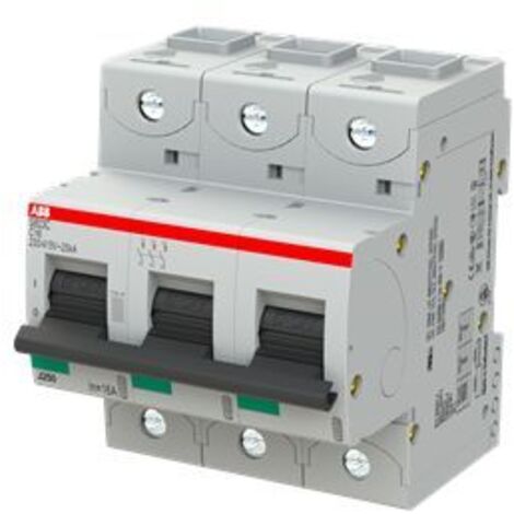 Disjoncteur S803C 3P 16A Courbe C Raccordement à vis - 25KA (4.5Modules) 2CCS883001R0164 ABB 744338