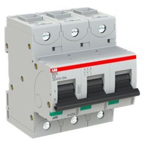 Disjoncteur S803C 3P 25A Courbe C Raccordement à vis - 25KA (4.5Modules) 2CCS883001R0254 ABB 744340