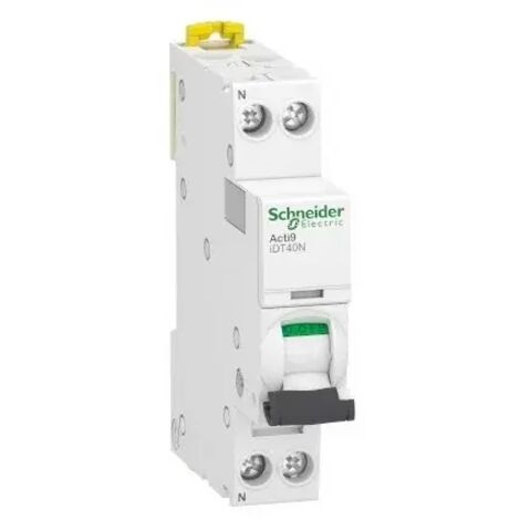 disjoncteur - schneider acti9 idt40n - 2 pôles - 6a - type d - 10 ka - schneider electric a9p34606