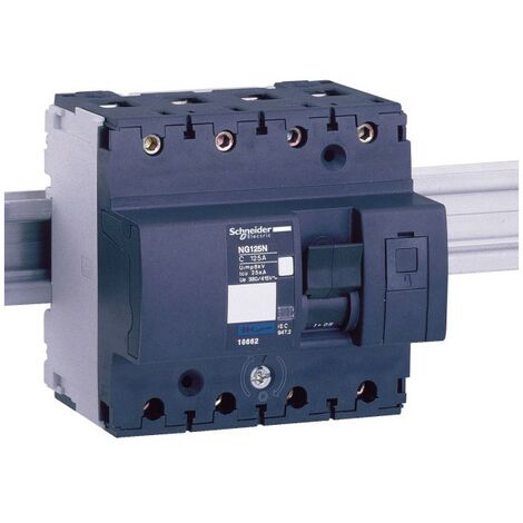 disjoncteur schneider - ng125l - 4 pôles - 63 ampères - courbe c - schneider electric 18828