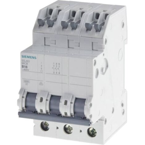 Disjoncteur Siemens 5SJ63166KS 3 pôles 16 A X56797