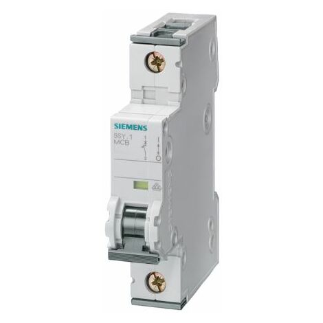 Disjoncteur Siemens 5SY5 1P, 25A, pouvoir de coupure 10 kA, montage rail DIN ( Prix pour 1 )