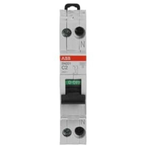 Disjoncteur SN201 1P+N C2 6kA - ABB2CSS255101R0024
