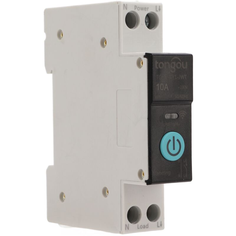 Jeffergarden Disjoncteur sur Rail Din, commutateur wifi intelligent, télécommande de téléphone portable, 3 Modes de synchronisation pour appareils