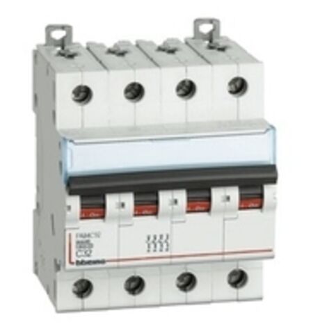 Disjoncteur thermo-magnétique Bticino 20A 4 Pôles 6KA Courbe D 4 Modules FN84D20