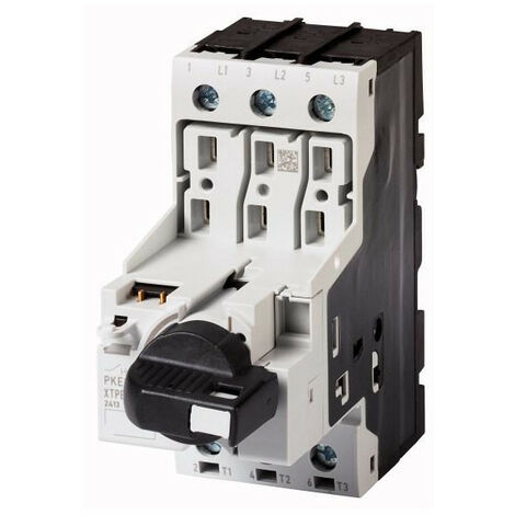 Disjoncteur tripolaire 32 A appareil de base manette verrouillable EATON PKE32/AK