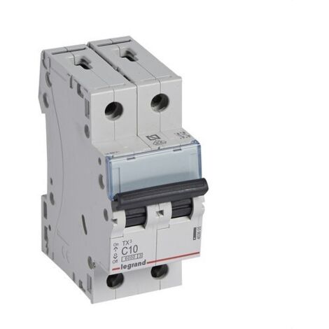 Disjoncteur TX3 6kA-C 2P 10A