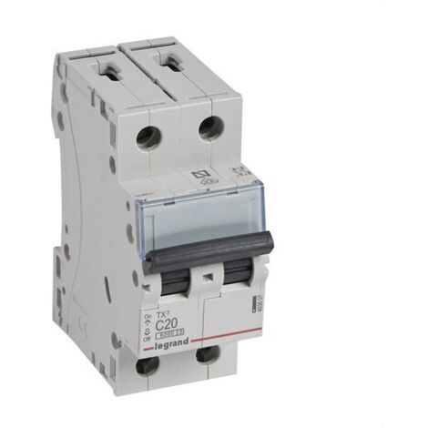 Disjoncteur TX3 6kA-C 2P 20A