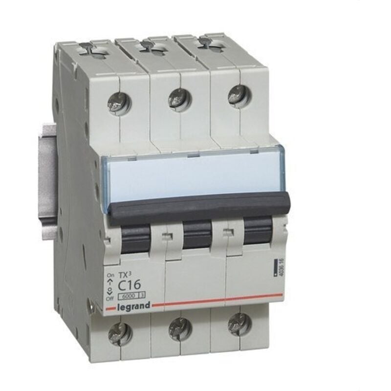 Disjoncteur TX3 6kA-C 3P 16A